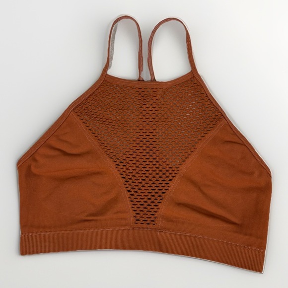 Victorias Secret Sport High Neck Seamless Unlined Bralette Sports Bra Medium - Picture 1 of 7